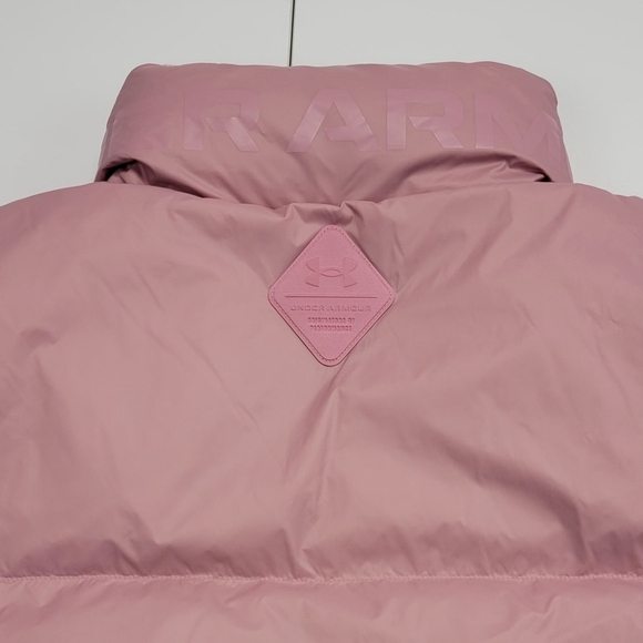 Under Armour Jacket Pink 700 Down Cold Gear Infrared 1378858 Women’s Size L New - Picture 6 of 14